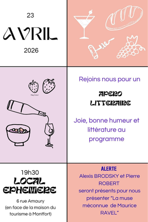 Apéro littéraire du 23 Avril 2026