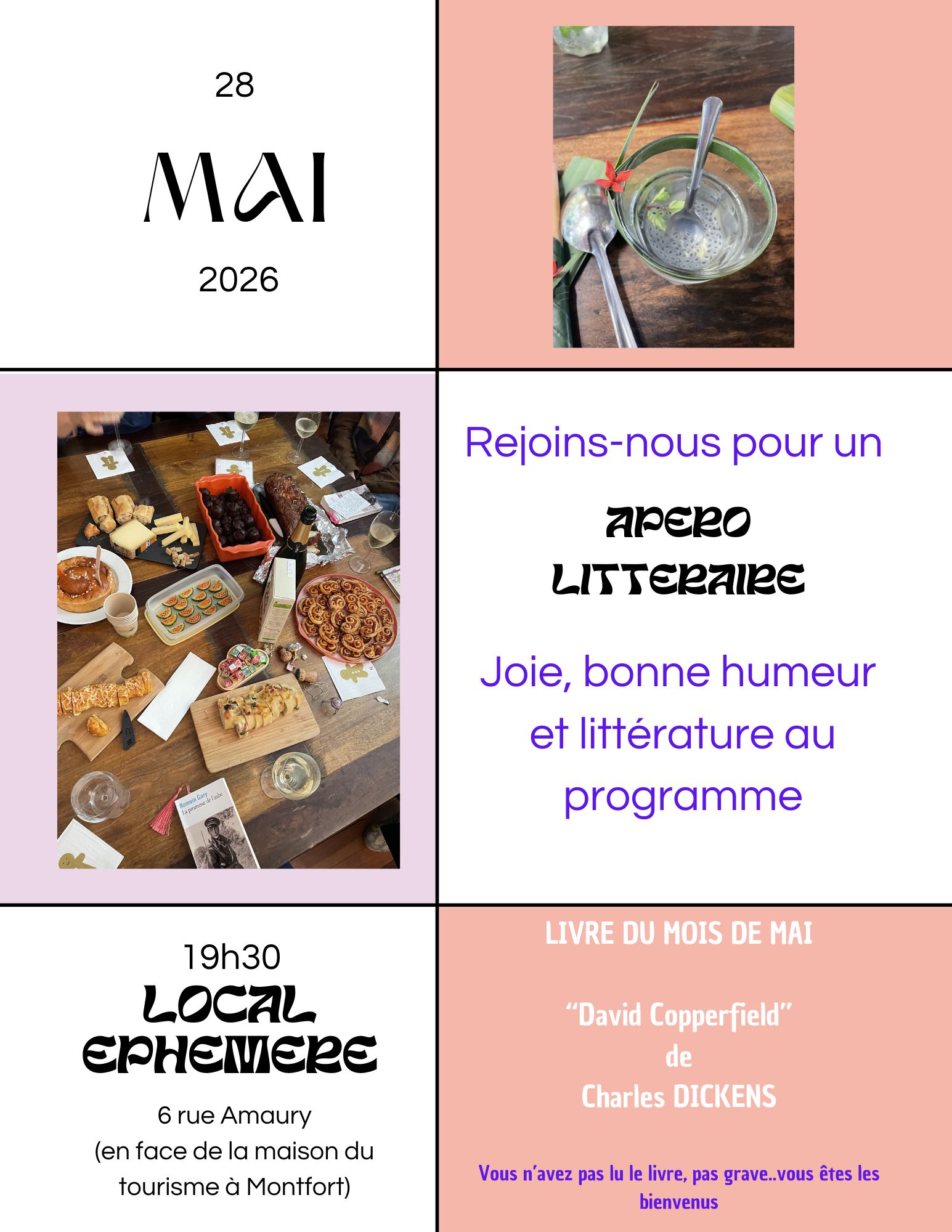 Apero literaire Mai 26
