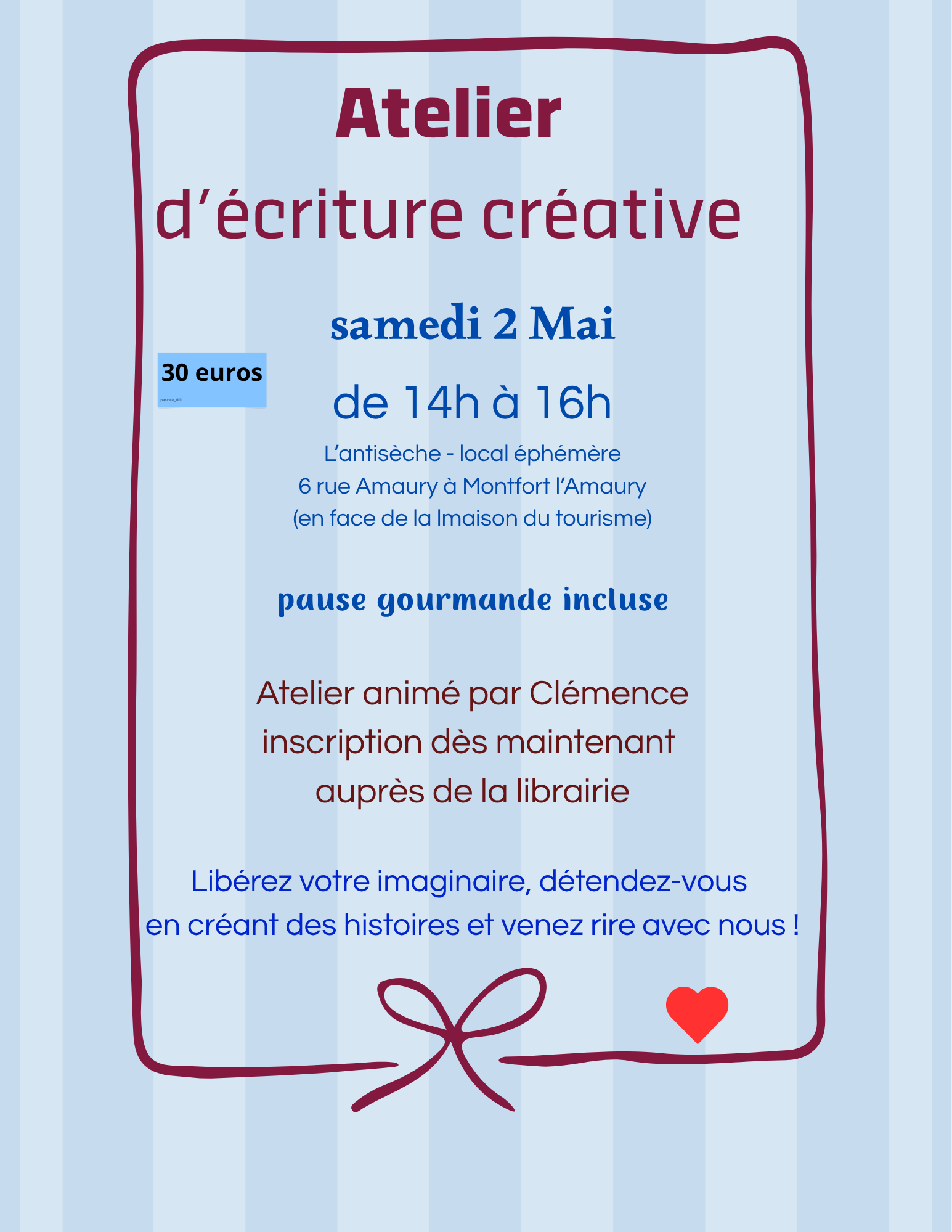 Atelier mai 2026
