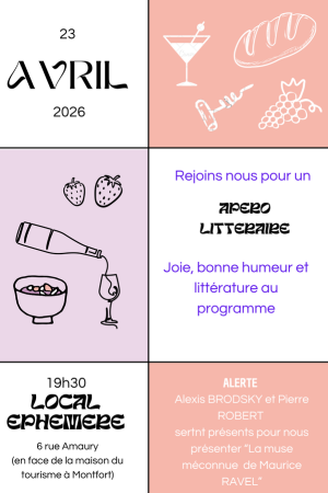 Apéro littéraire du 23 Avril 2026